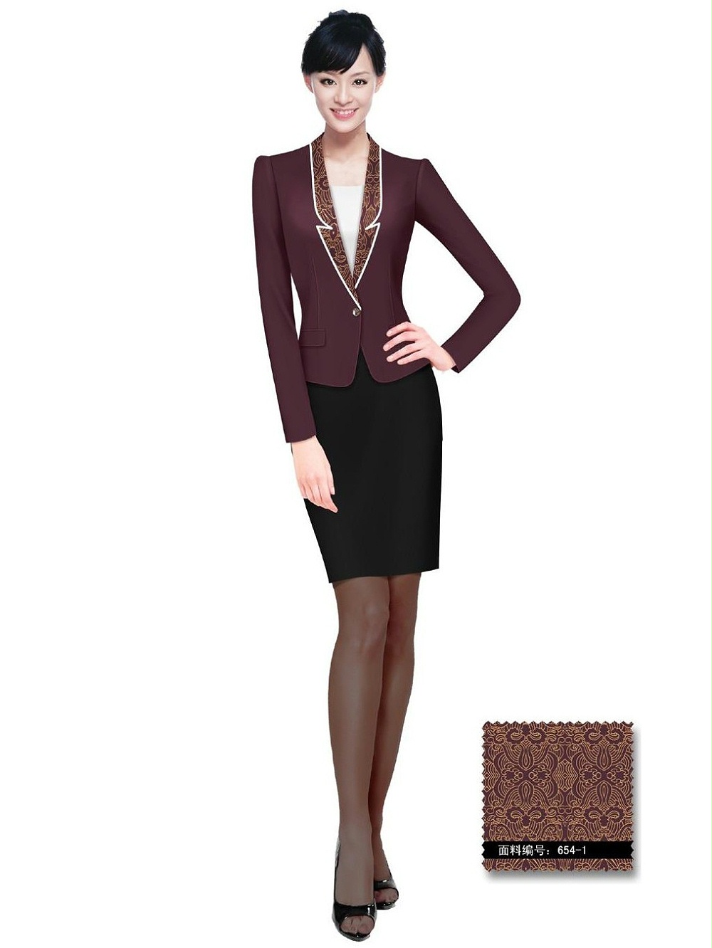 酒店前臺西裝工作服 酒店前臺西裝工作服